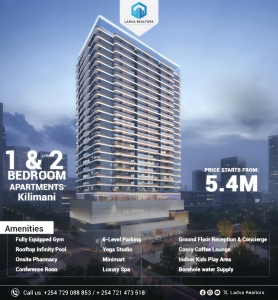 1 and 2 bedroom for sale in Kilimani-Oak Breeze Residency-Ladva Realtors