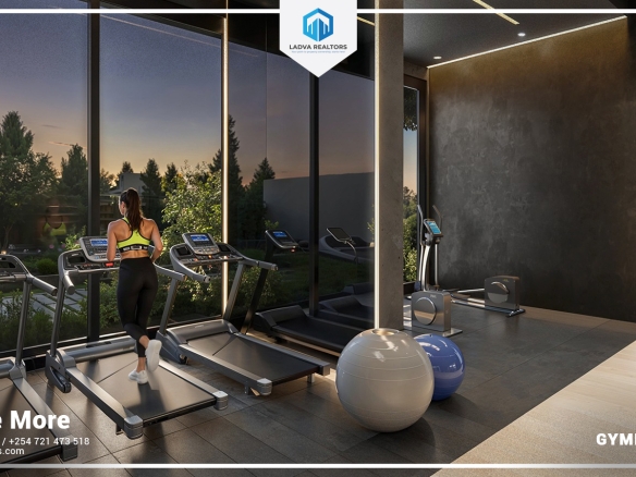 Modern 1 & 2 Bedroom Apartments for Sale in Kilimani, Nairobi – From KSh 6.2M-Ladva Realtors Gym