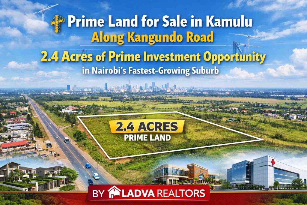 Prime Land for Sale in Kamulu Along Kangundo Road – 2.4 Acres of Prime Investment Opportunity in Nairobi's Fastest-Growing Suburb-Ladva Realtors