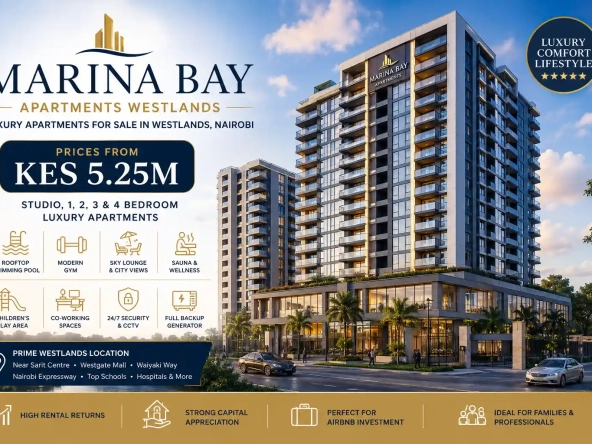 Marina Bay Apartments Westlands – Luxury Apartments for Sale in Nairobi From KES 5.25M