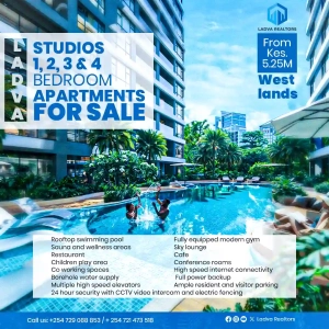 Marina Bay Apartments Westlands – Luxury Studios, 1, 2, 3 & 4 Bedroom Apartments for Sale From KES 5.25M