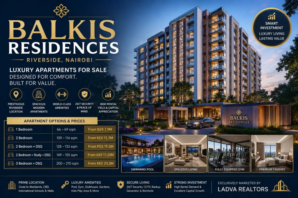 Why Balkis Residences Riverside Apartments for Sale Are Setting a New Standard for Luxury Living and Smart Property Investment in Nairobi