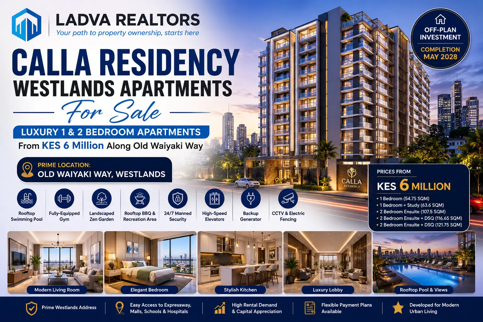 Why Calla Residency Westlands Apartments for Sale Are One of Nairobi's Smartest Off-Plan Property Investments in 2026