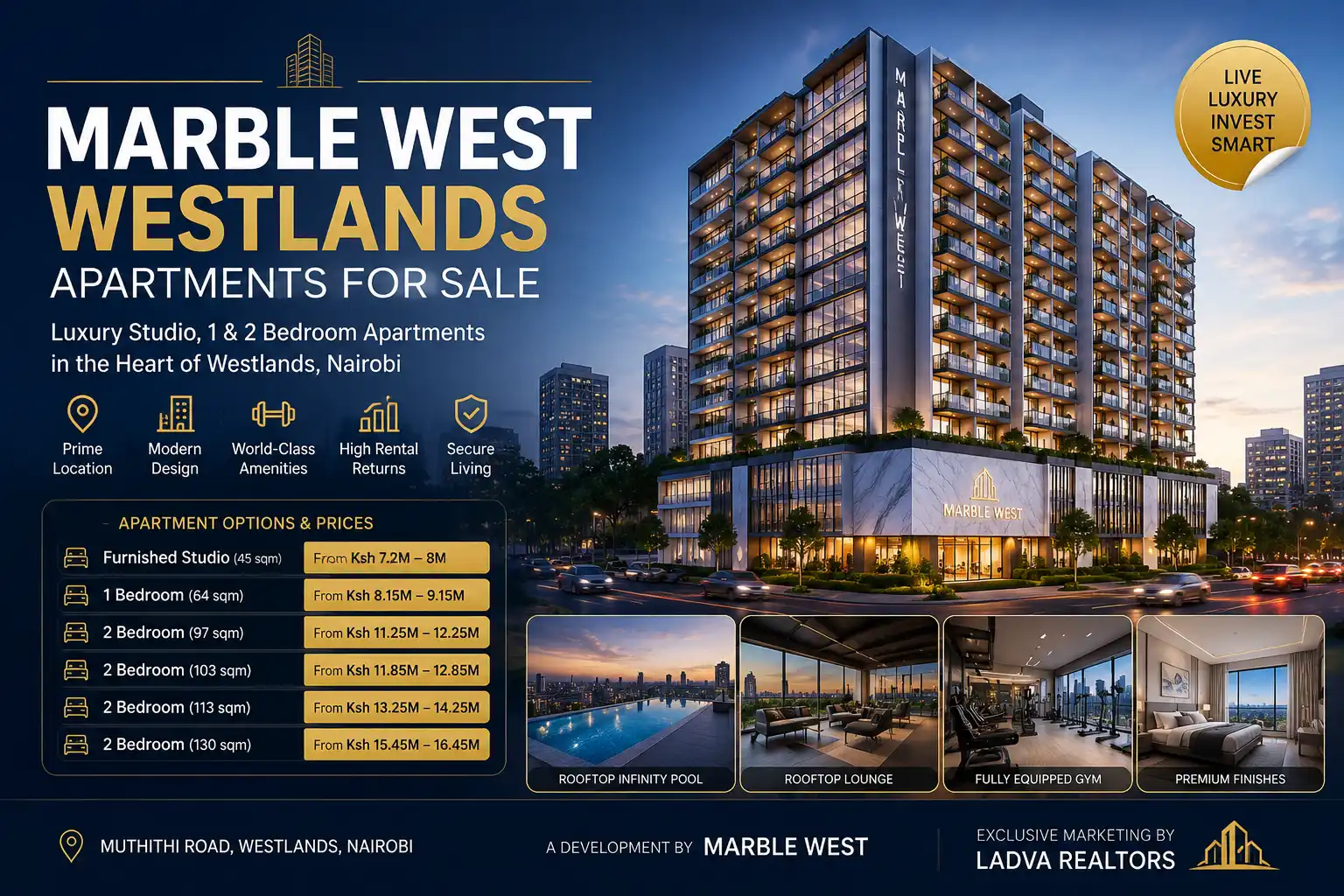 Why Marble West Westlands Apartments for Sale Are Among Nairobi's Best Luxury Property Investments in 2026