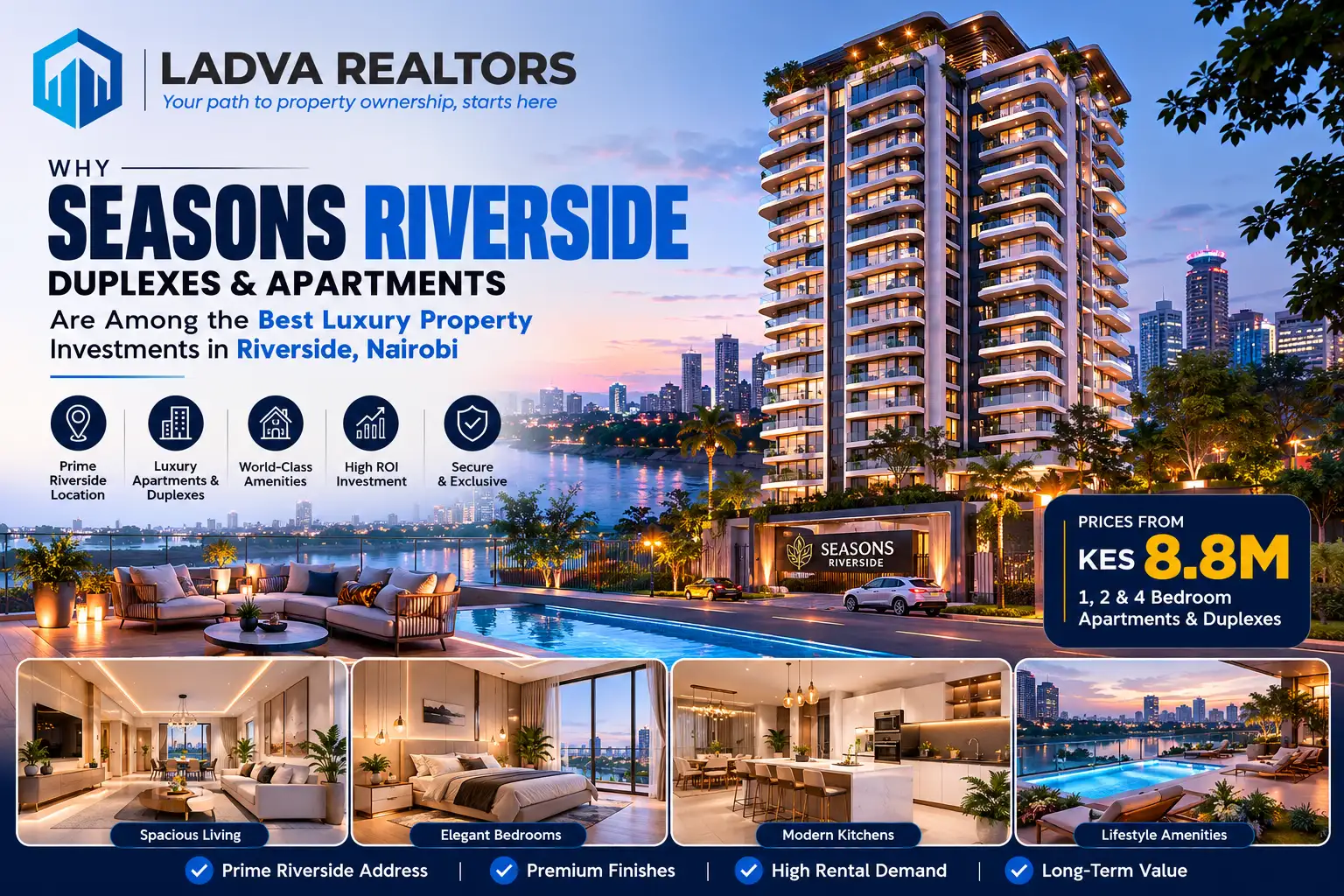 Why Seasons Riverside Duplexes & Apartments Are Among the Best Luxury Property Investments in Riverside, Nairobi