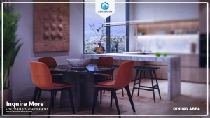 Jabali Towers Tatu City Apartments for Sale_ Studios, 1, 2 and 3-bedroom apartments starting from Ksh 6.1 M Dining Area