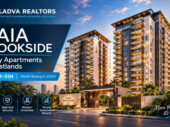 Gaia Brookside apartments for sale in Westlands- 3, 4 & 5 Bedrooms + DSQ from KES 25M–KES 51M